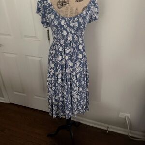 Ultra Flirt Floral Maxi Dress Size L | Flowy Boho Summer Dress